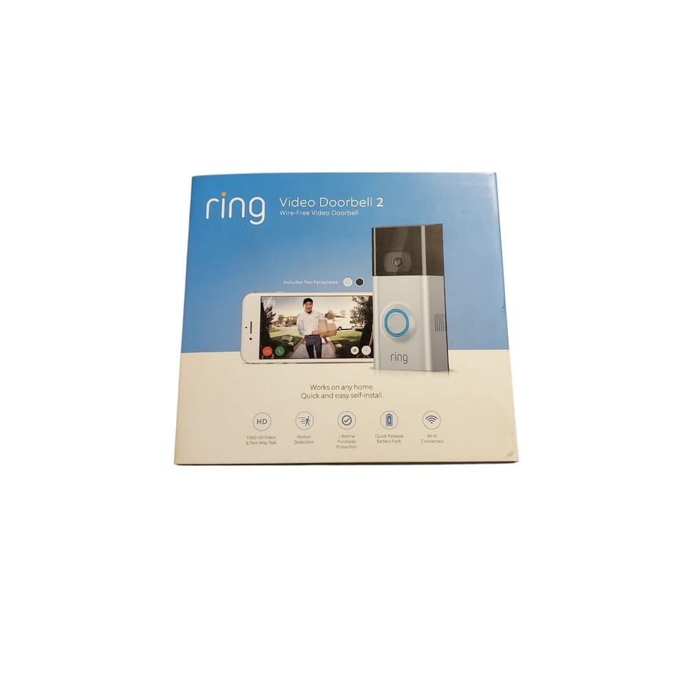 Ring Video Doorbell 2 | 1080p HD Wireless Smart - New Opened Box